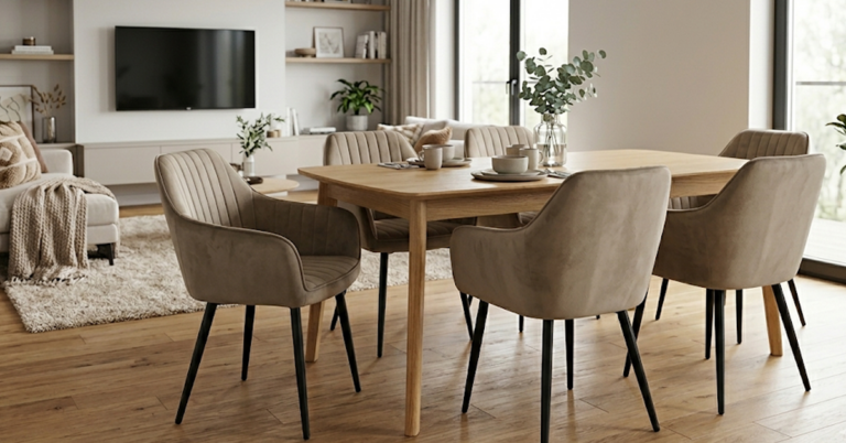 Felul discret în care masa și scaunele ajung să dea tonul unei încăperi