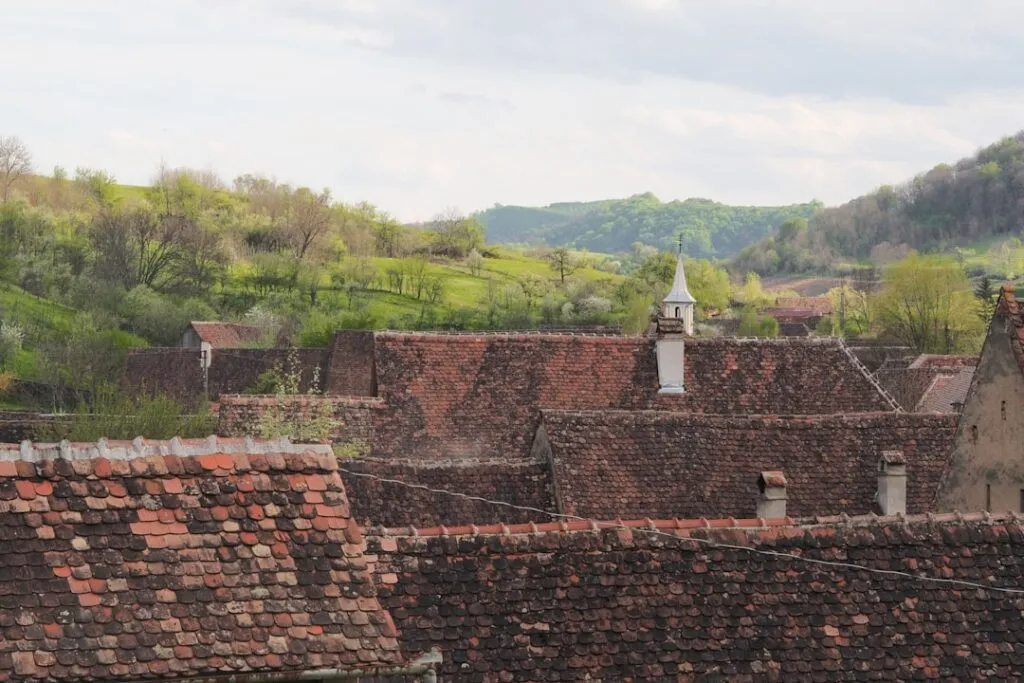 Photo beautiful traditional villages Transylvania