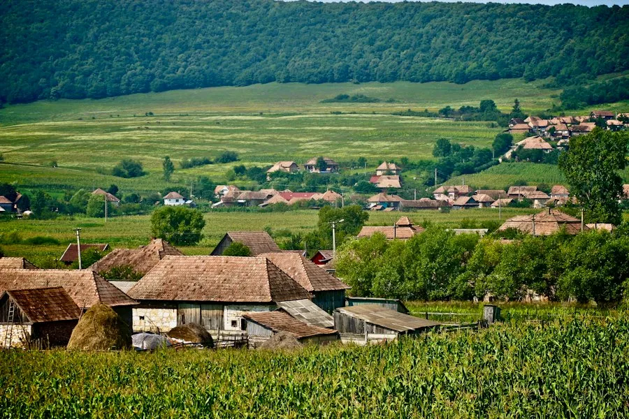 Photo traditional villages Romania